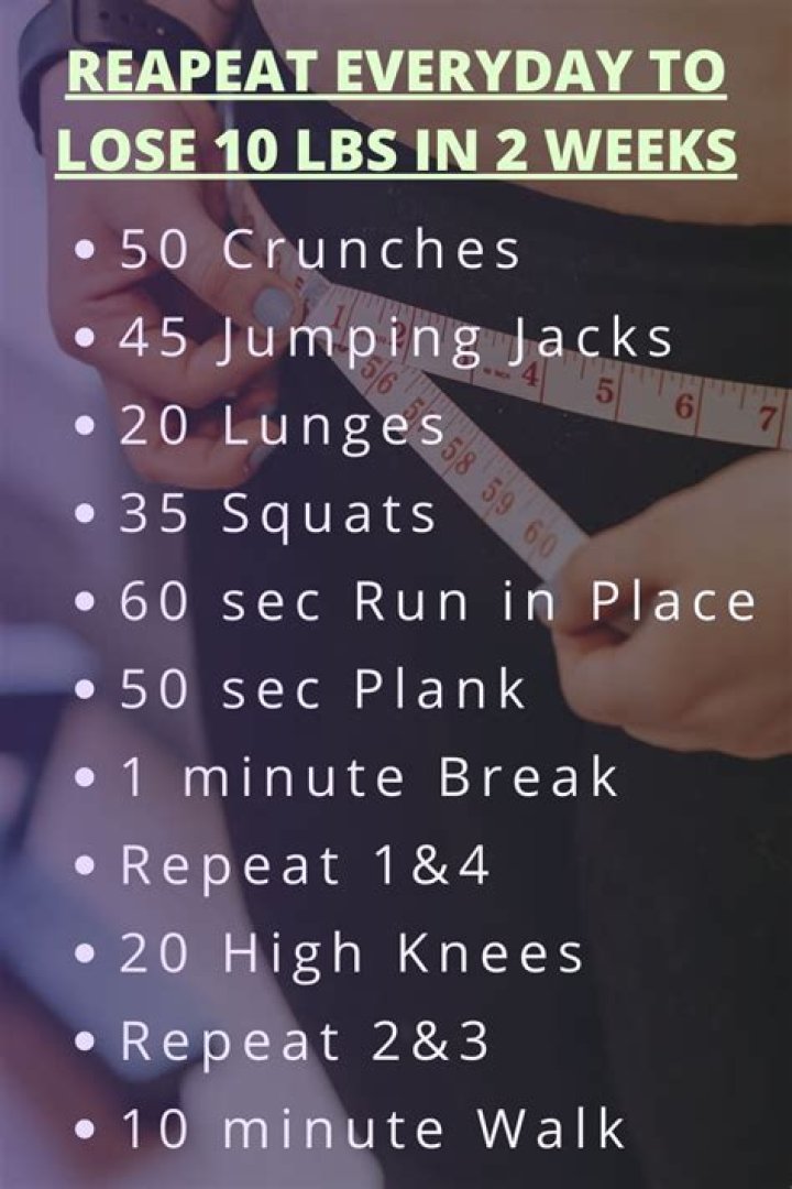 How can I drop 10 lbs in 2 weeks?