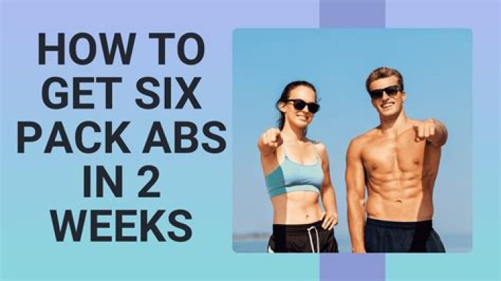 How can I get a six pack without working out?