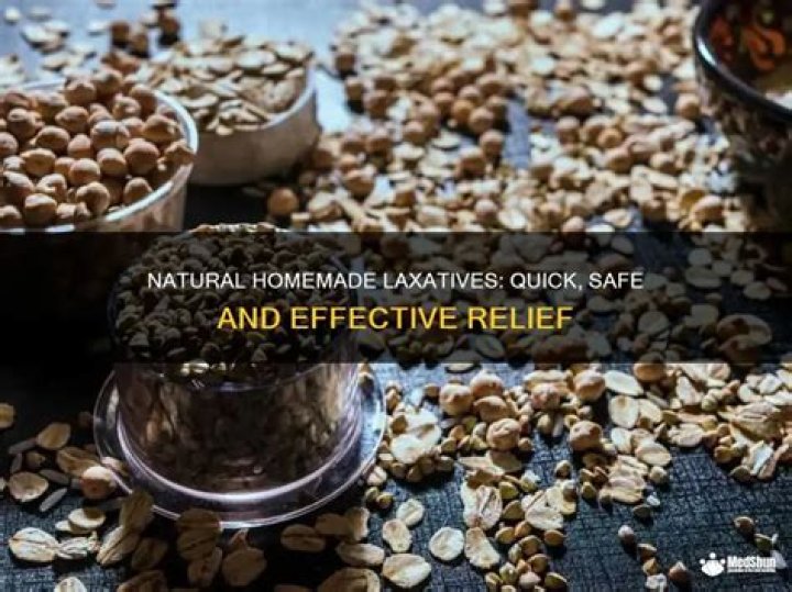 How can I make a laxative at home?