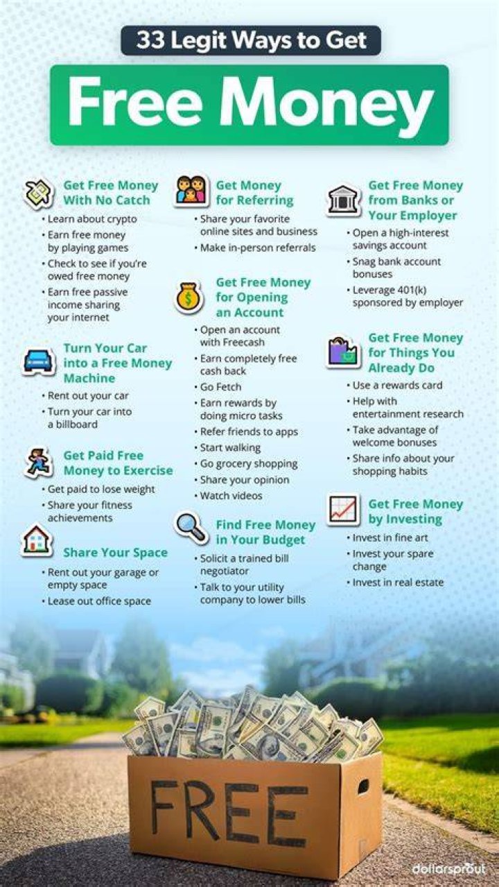 How can u get free money?