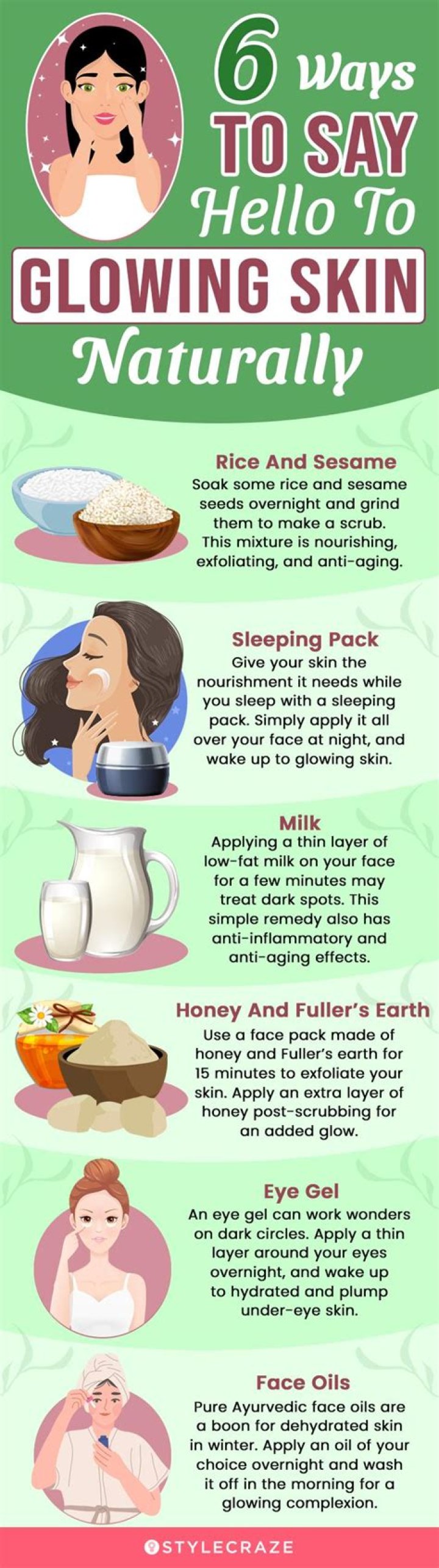How can we get glowing skin?
