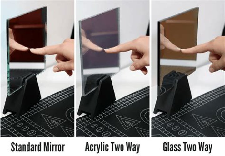 How can you tell if a mirror is safety glass?