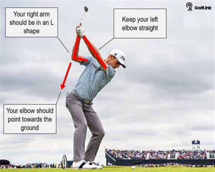 How close should your arms be in the golf swing?