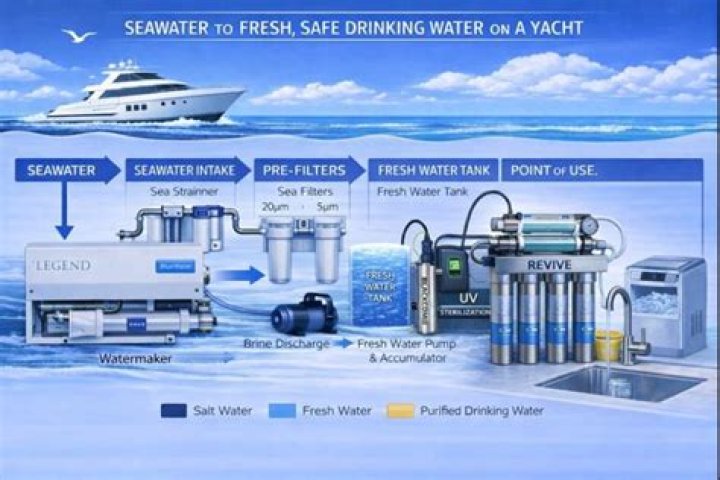 How do boats get fresh water?