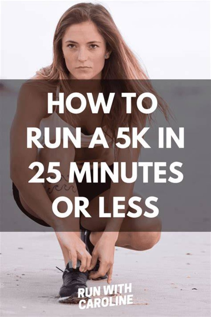 How do I break a 25 minute 5K?