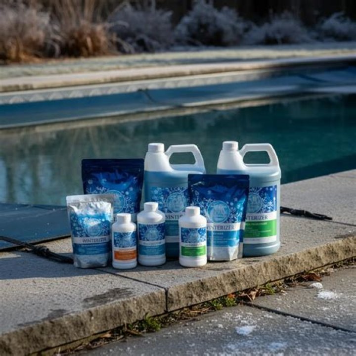 How do I clean my pool liner after winter?