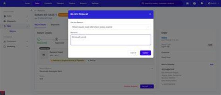 How do I decline a request?