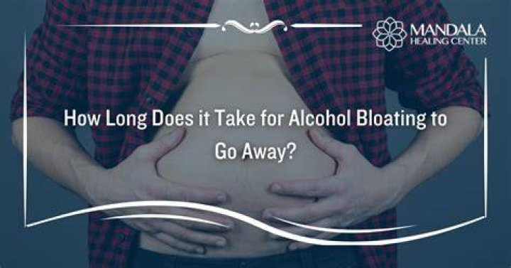 How do I get rid of alcohol bloat fast?