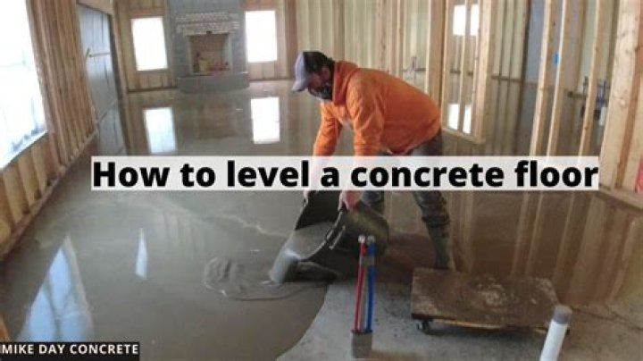 How do I know if my floor is leveling?