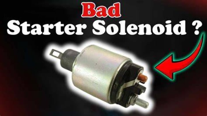 How do I know if my starter solenoid is stuck?