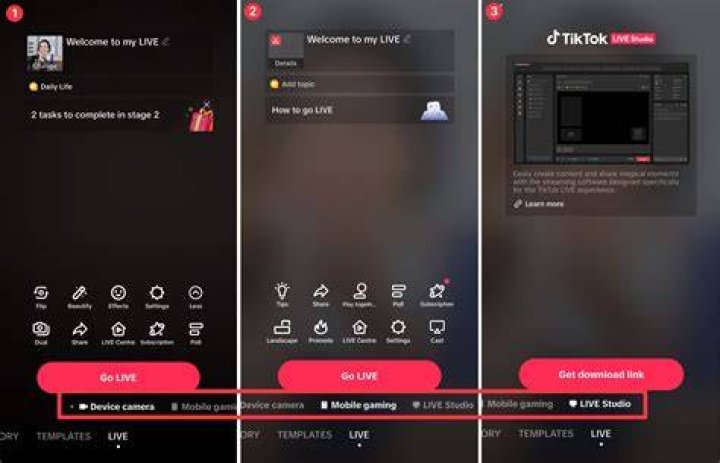 How do I live stream from my phone?