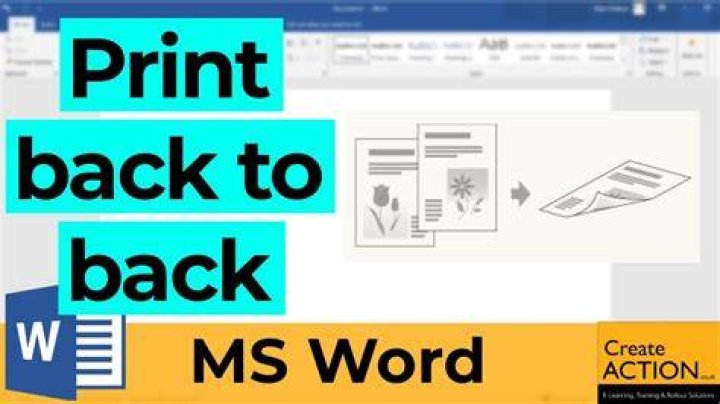 How do I print back to back?