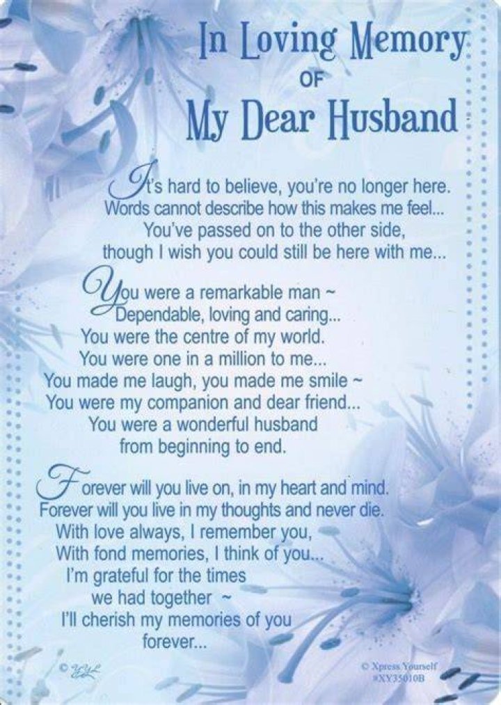 How do I rebuild my life after death of my husband?