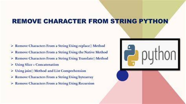 How do I remove a character from a string in Python?
