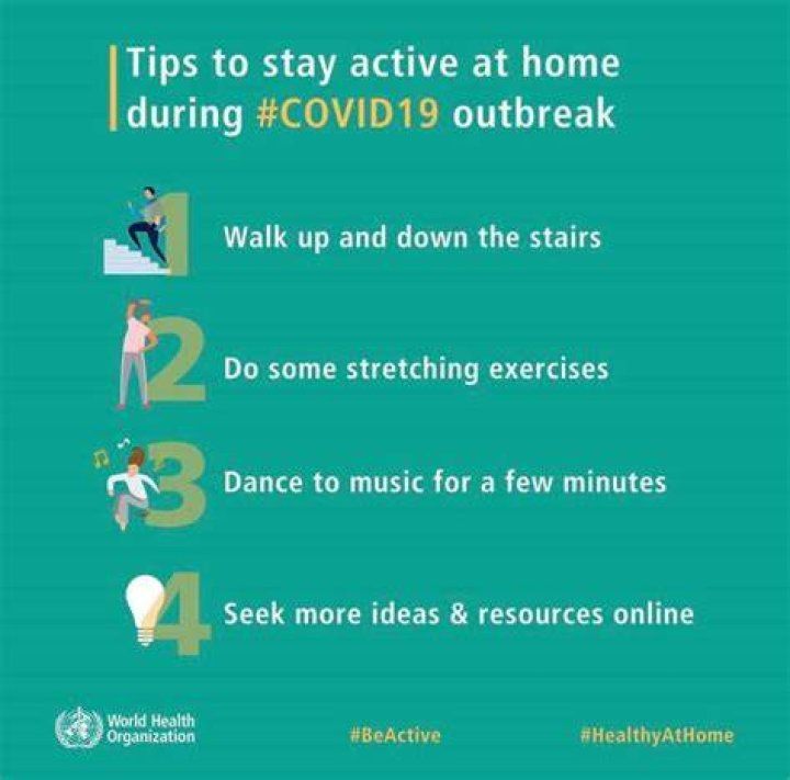 How do I stay active in and around the home during the COVID-19 pandemic?