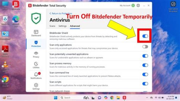 How do I stop Bitdefender from running in the background?