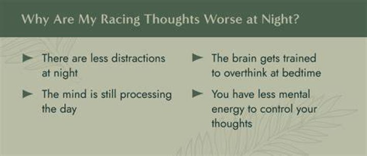 How do I stop racing thoughts at night?