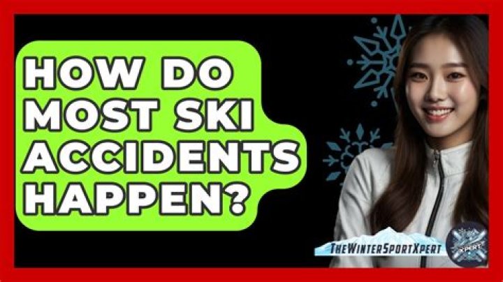 How do most ski accidents happen?