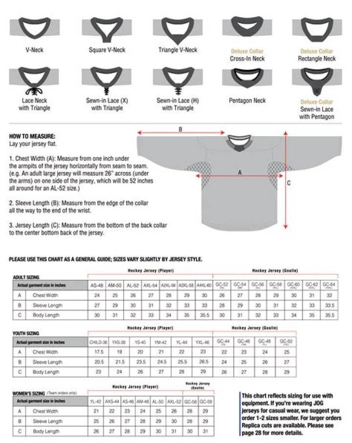 How do NBA jersey sizes work?