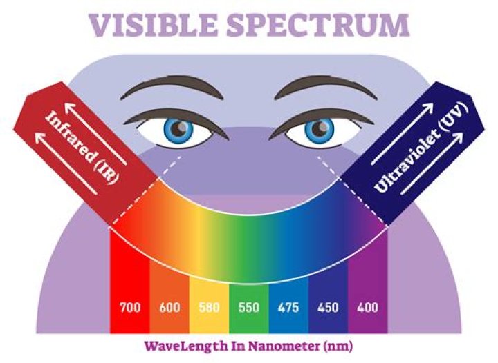 How do we see violet?