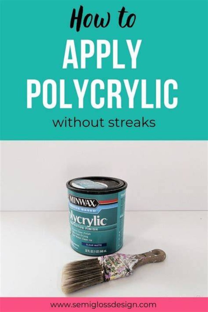 How do you apply Polycrylic without bubbles?