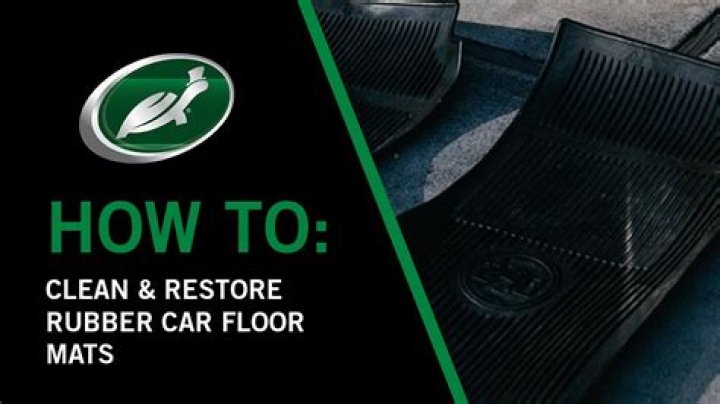 How do you clean and restore rubber?