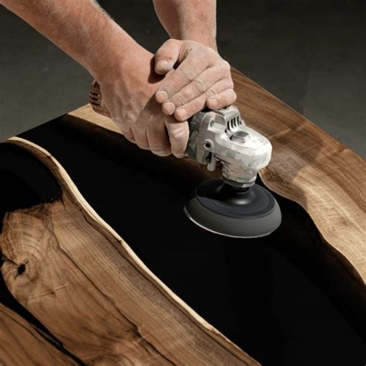 How do you clean resin after sanding?