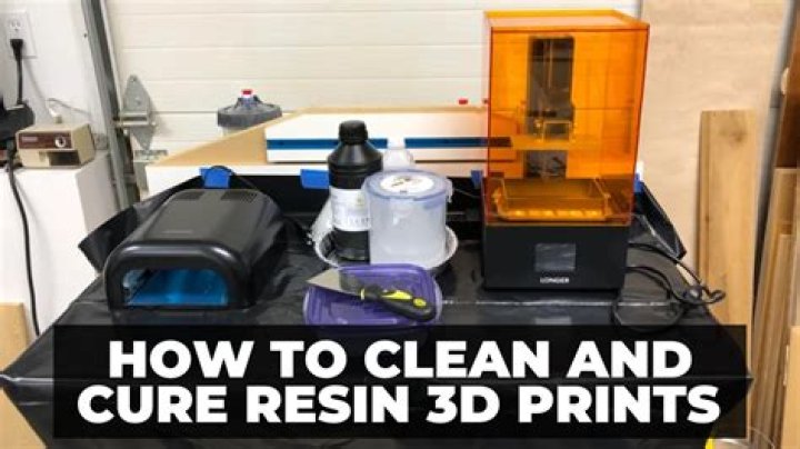 How do you cure 3D resin?