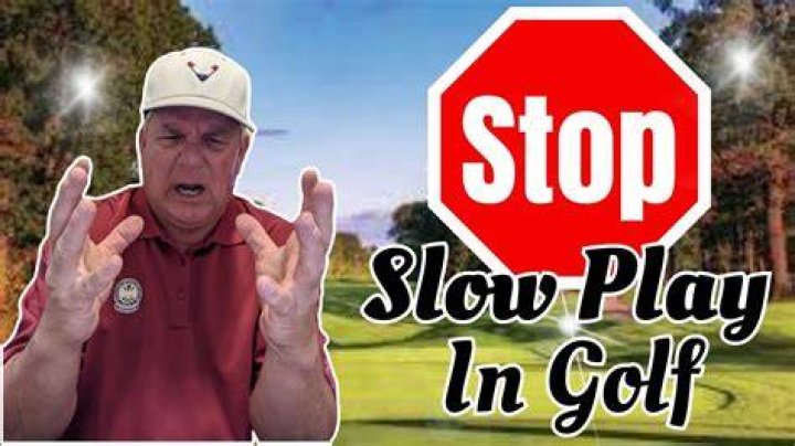 How do you deal with slow play in golf?