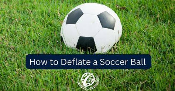 How do you deflate a ball?