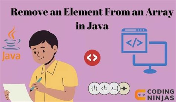 How do you delete an element from an array in Java?