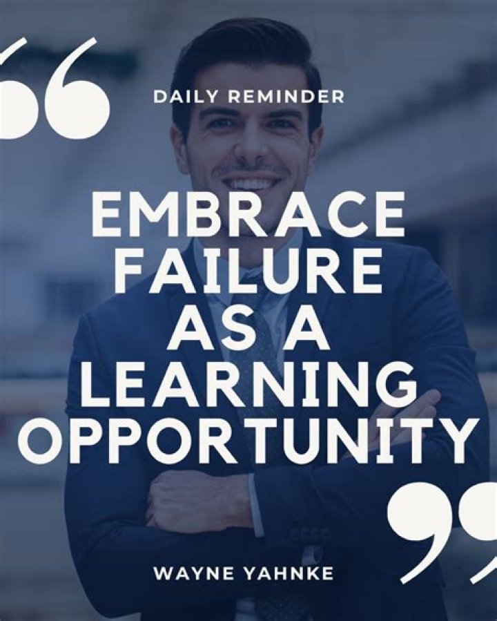 How do you embrace failure?