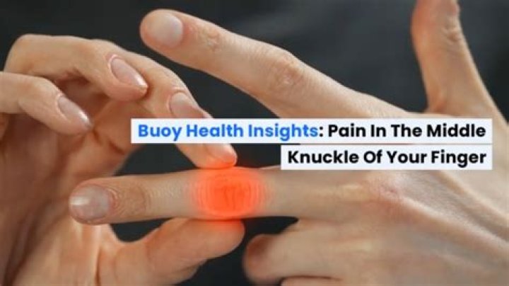 How do you fix a sore middle finger?