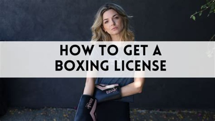 How do you get a boxing license?
