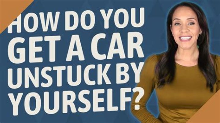 How do you get a car unstuck by yourself?