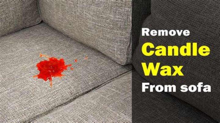 How do you get candle wax off a microfiber couch?