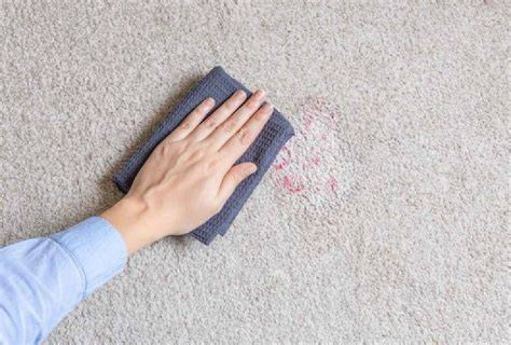 How do you get sick stains out of carpet UK?