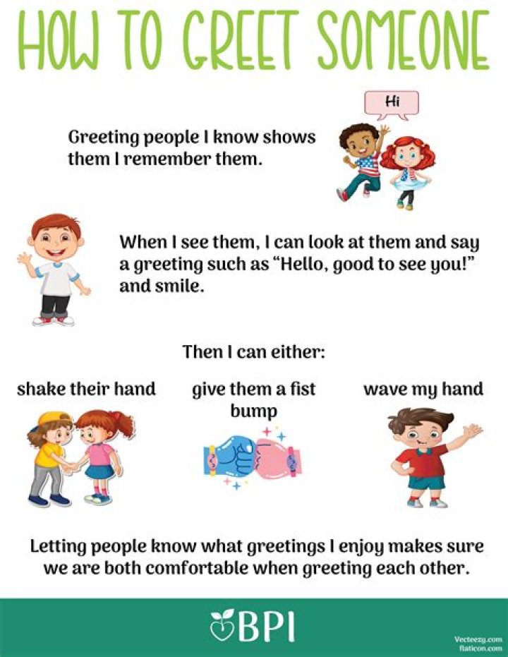 How do you greet officially?