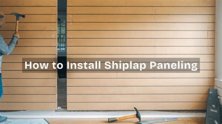 How do you hide seams in shiplap paneling?