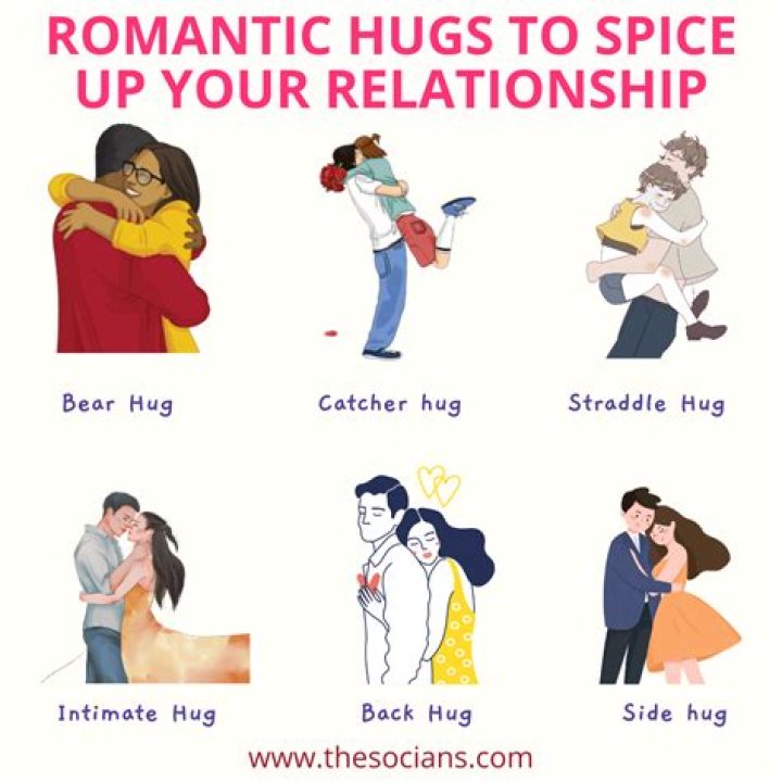 How do you hug a man romantically?