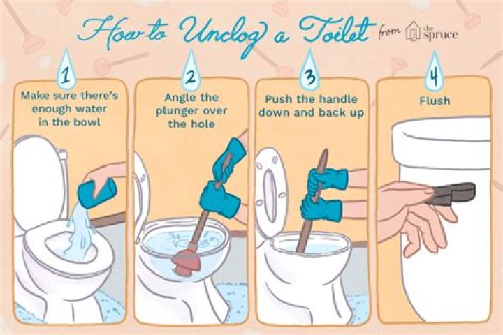 How do you know if you unclog the toilet?