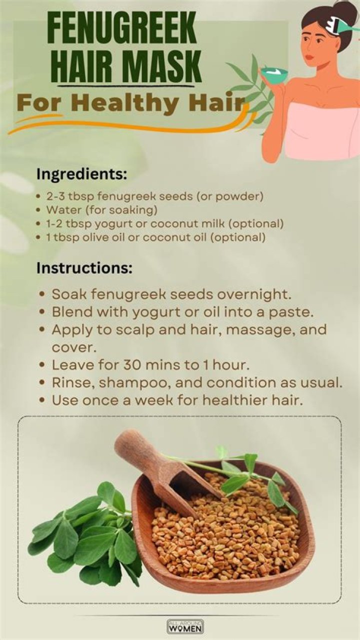 How do you make hair mask with fenugreek?