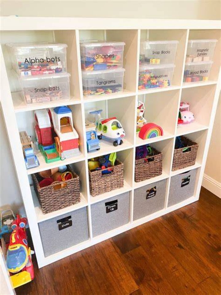 How do you organize toys in playroom?