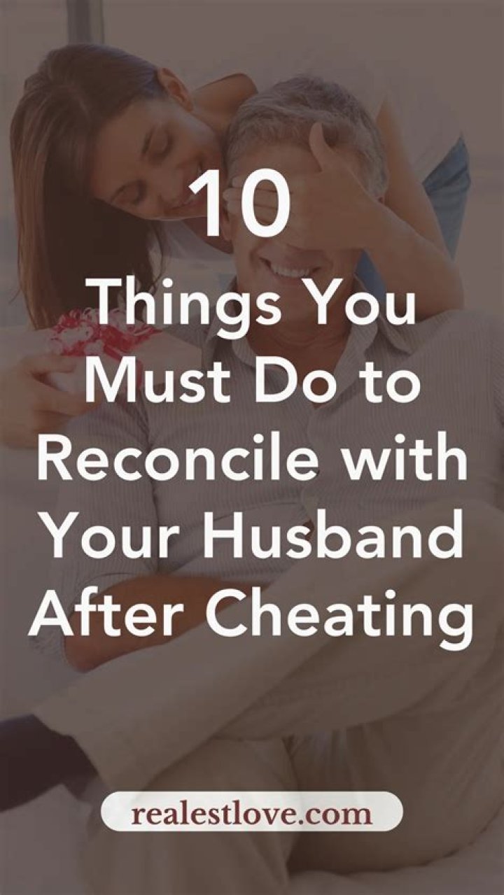 How do you reconcile after cheating?