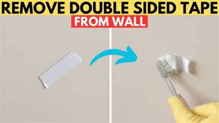 How do you remove double-sided tape without peeling paint?