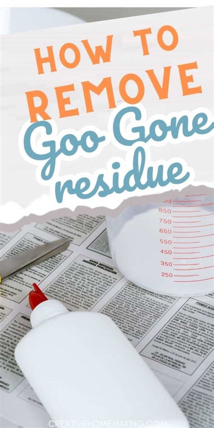 How do you remove goo?