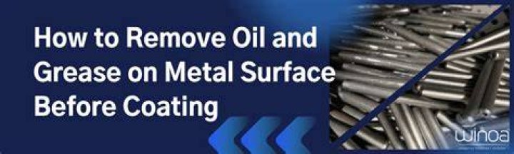 How do you remove grease from metal?