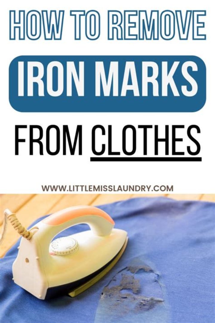How do you remove iron scorch marks from cotton?