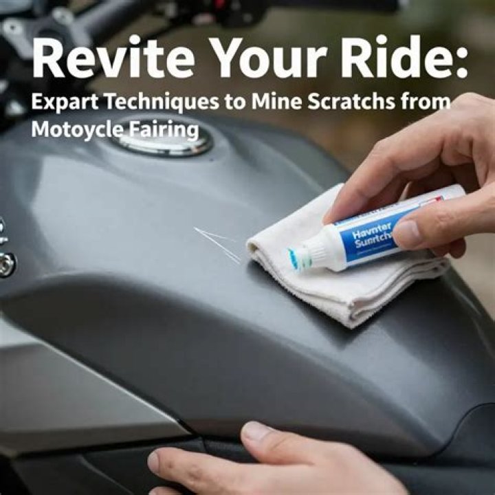 How do you remove minor scratches from a motorcycle?