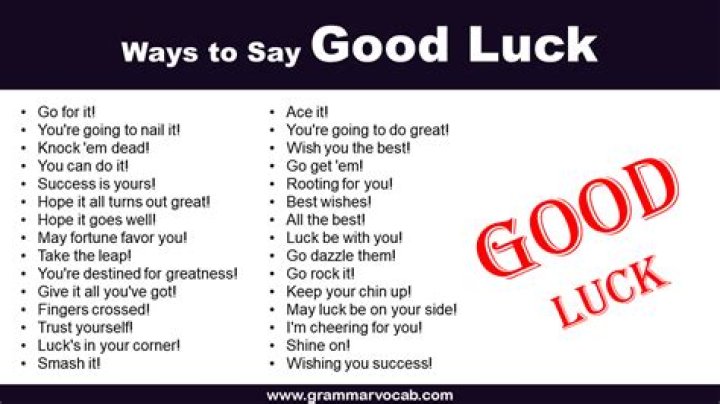 How do you say good luck in Comanche?